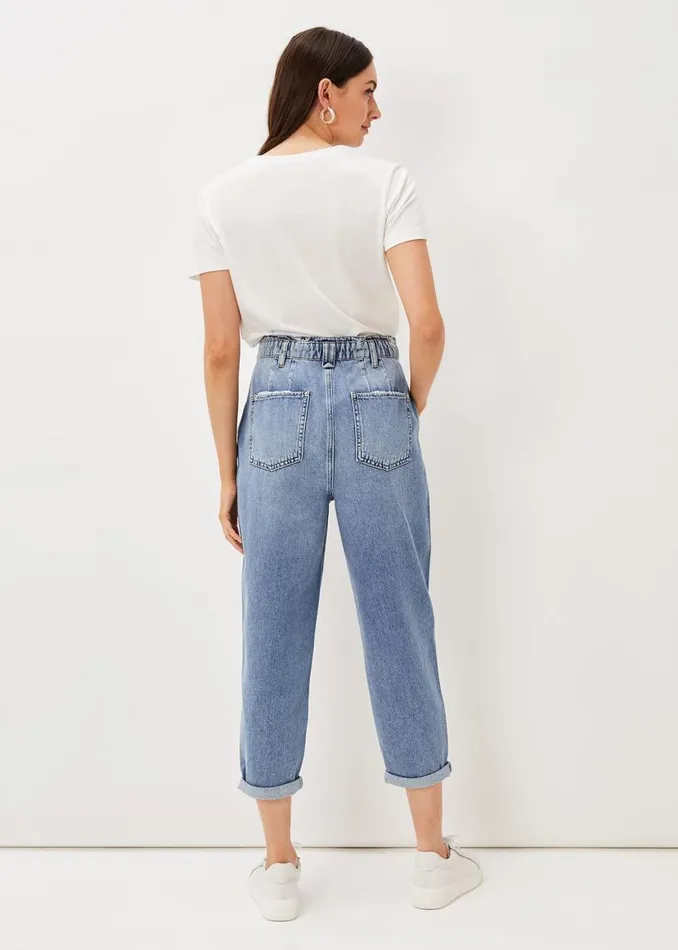 Phase Eight Jeans Nadina Paper Bag Waist Jean Mid Wash 8211 Women