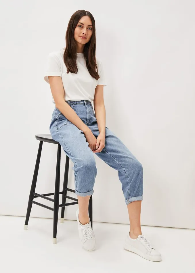 Phase Eight Jeans Nadina Paper Bag Waist Jean Mid Wash 8211 Women