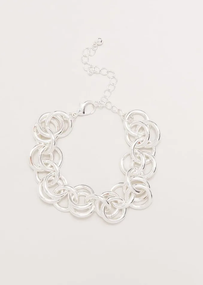 Phase Eight Jewellery Circular Chain Link Bracelet Silver 8211 Women