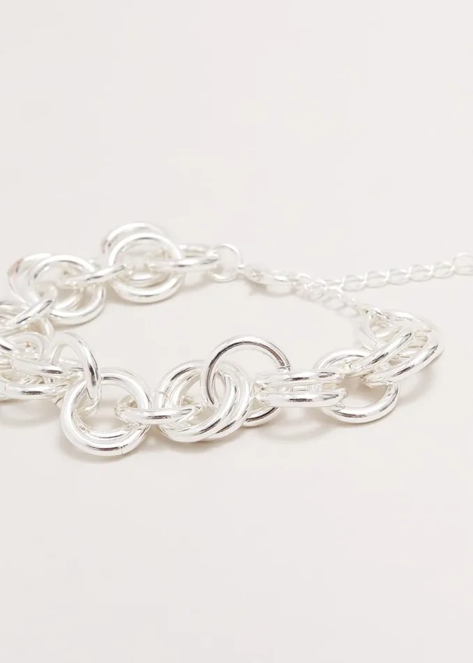 Phase Eight Jewellery Circular Chain Link Bracelet Silver 8211 Women