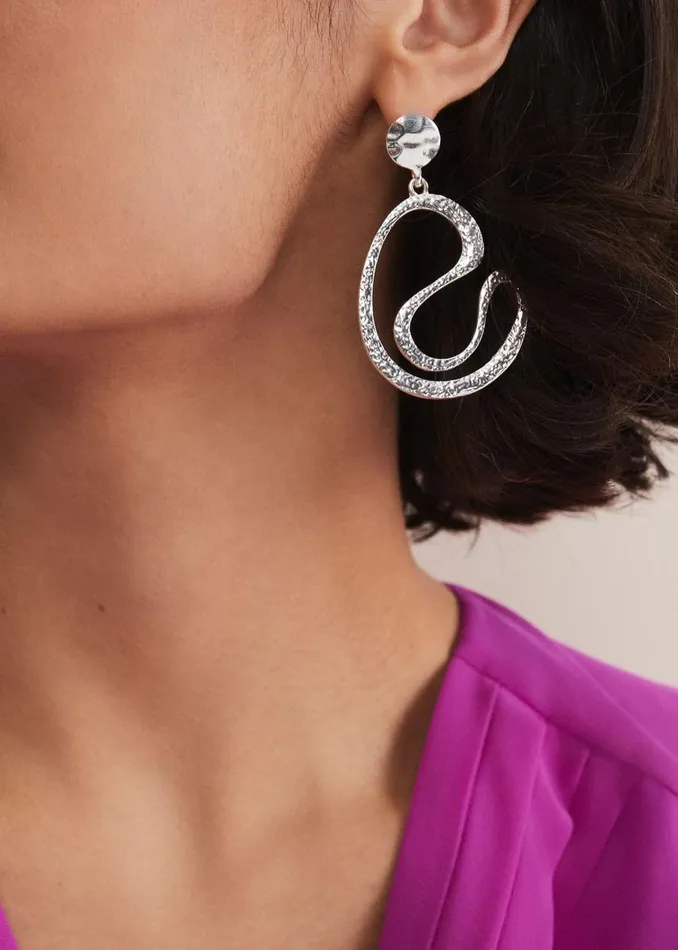 Phase Eight Jewellery Silver Drop Earrings Silver 8211 Women