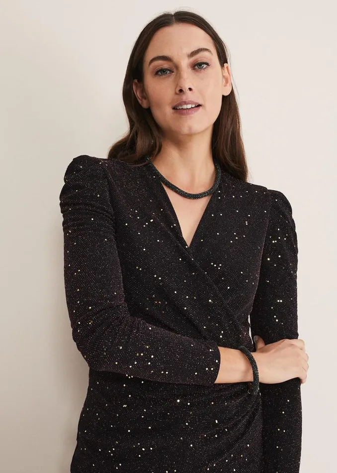 Phase Eight Jewellery Sparkle Bracelet Black 8211 Women