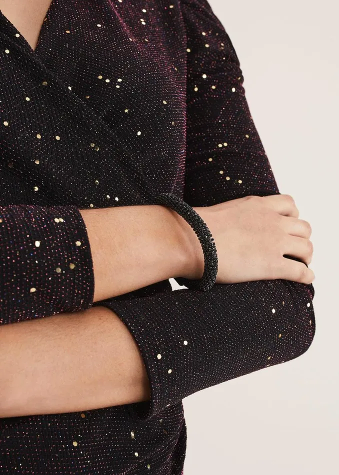 Phase Eight Jewellery Sparkle Bracelet Black 8211 Women