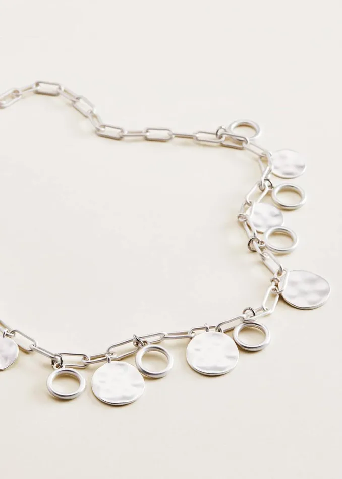 Phase Eight Jewellery Zoia Long Chain Pendant Necklace Silver 8211 Women