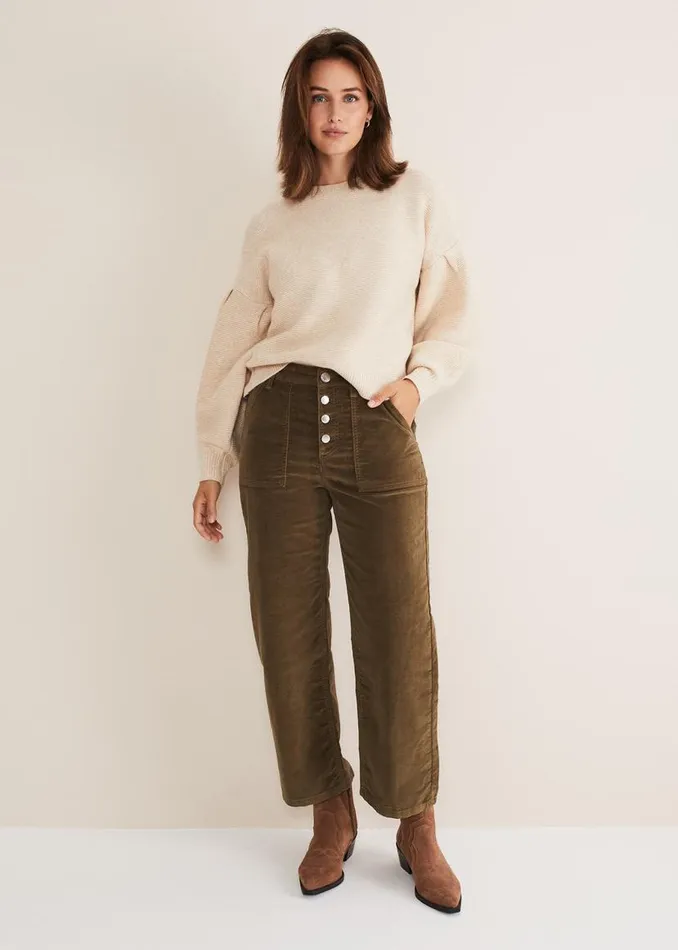 Phase Eight Knitwear Afia Bell Sleeve Knitted Jumper Oatmeal 8211 Women