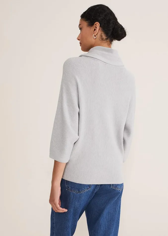 Phase Eight Knitwear Camillan Cowl Neck Knit Jumper Pale Grey 8211 Women