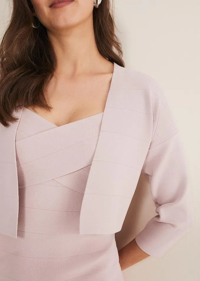 Phase Eight Knitwear Delphi Bandage Knitted Cover Up Antique Rose 8211 Women Phase Eight Knitwear Delphi Bandage Knitted Cover Up Antique Rose 8211 Women
