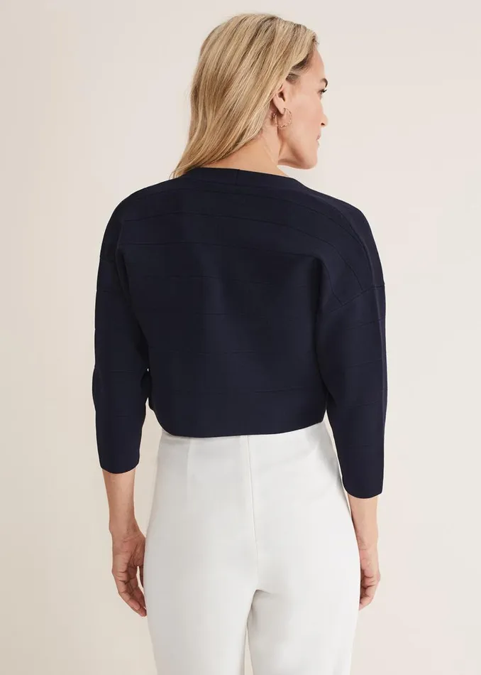 Phase Eight Knitwear Delphi Bandage Knitted Cover Up Navy 8211 Women