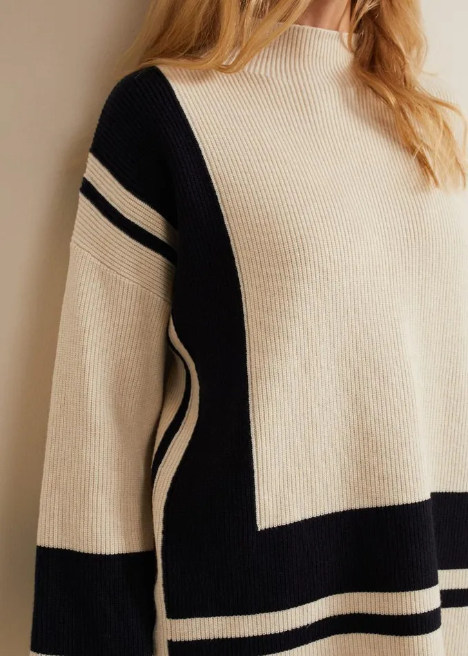 Phase Eight Knitwear Kayleigh Chunky Boxy Striped Jumper Stonenavy 8211 Women Phase Eight Knitwear Kayleigh Chunky Boxy Striped Jumper Stonenavy 8211 Women