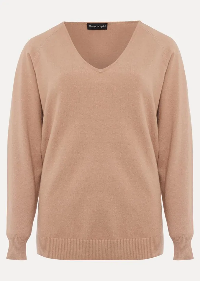 Phase Eight Knitwear Senita Fine Knit Jumper Camel 8211 Women