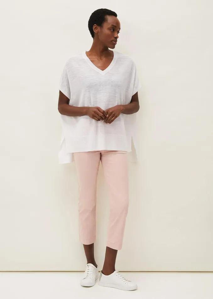 Phase Eight Knitwear Sukie VNeck Knit Jumper Ivory 8211 Women