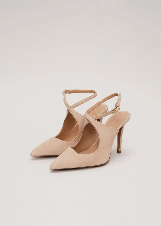 Phase Eight Occasion Shoes Cross Over Ankle Shoes Neutral 8211 Women