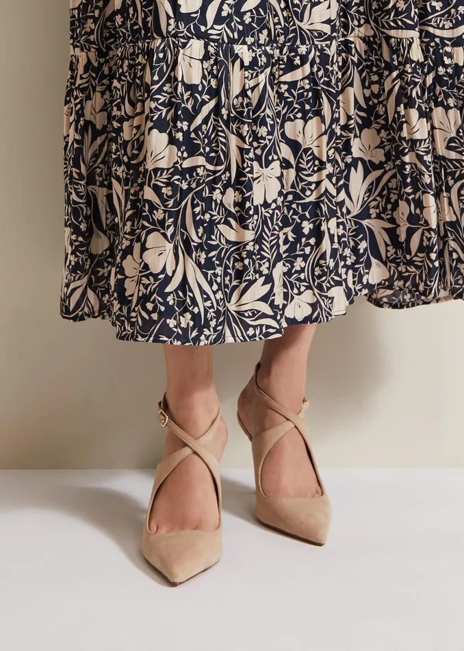 Phase Eight Occasion Shoes Cross Over Ankle Shoes Neutral 8211 Women