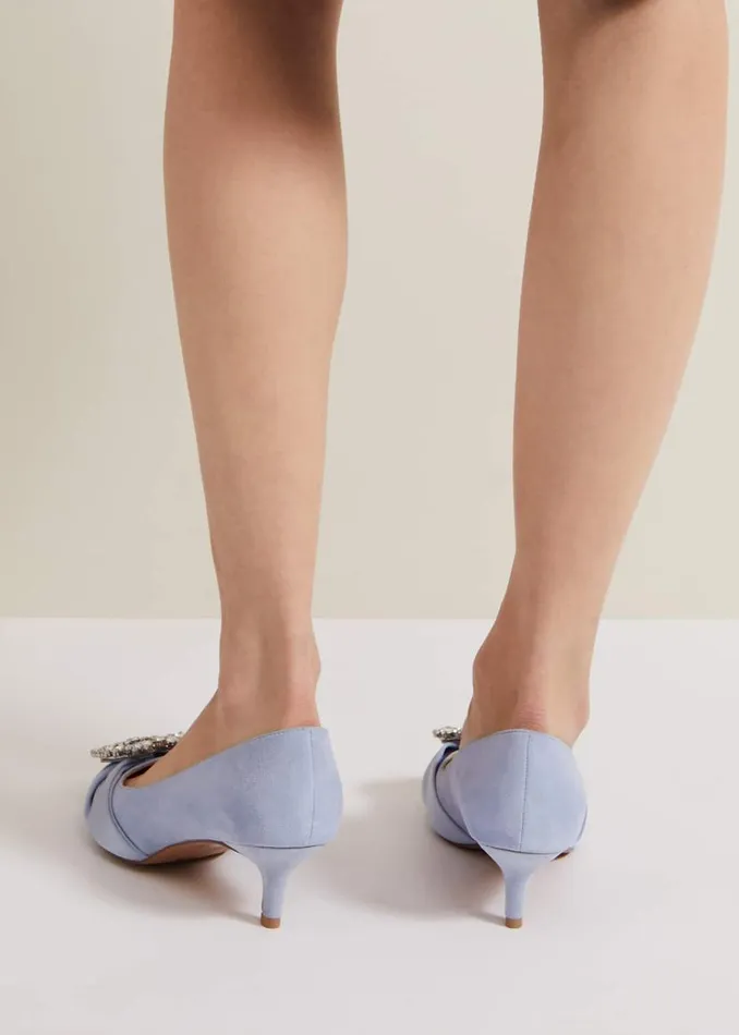 Phase Eight Occasion Shoes Embellished Kitten Heel Shoes Pale Blue 8211 Women Phase Eight Occasion Shoes Embellished Kitten Heel Shoes Pale Blue 8211 Women