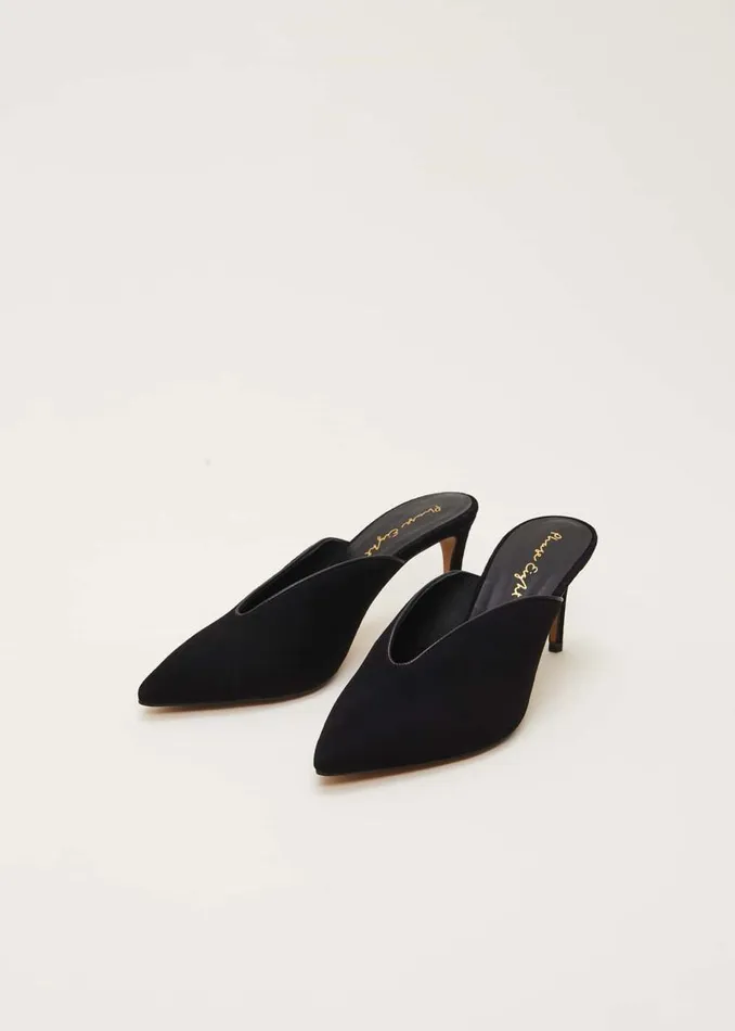 Phase Eight Occasion Shoes V Front Mule Shoe Black 8211 Women