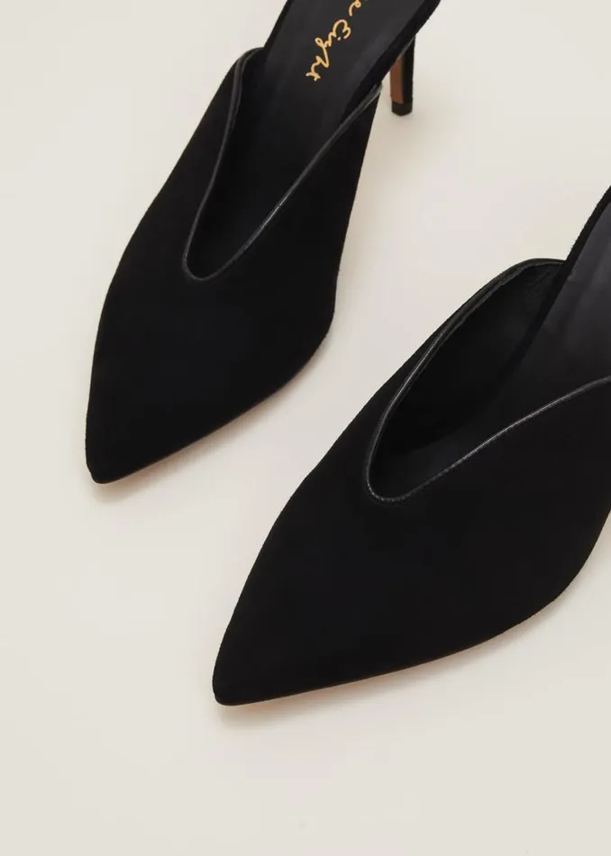 Phase Eight Occasion Shoes V Front Mule Shoe Black 8211 Women