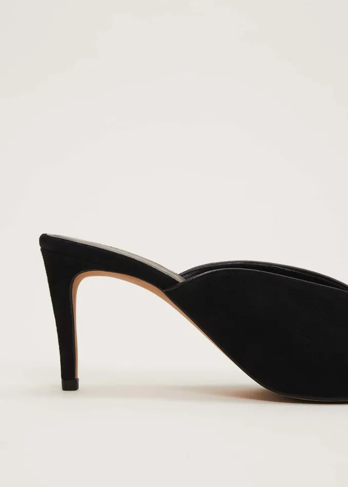 Phase Eight Occasion Shoes V Front Mule Shoe Black 8211 Women