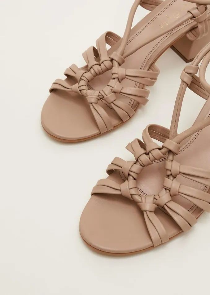 Phase Eight Sandals Leather Ankle Strap Sandal Shoe Tan 8211 Women