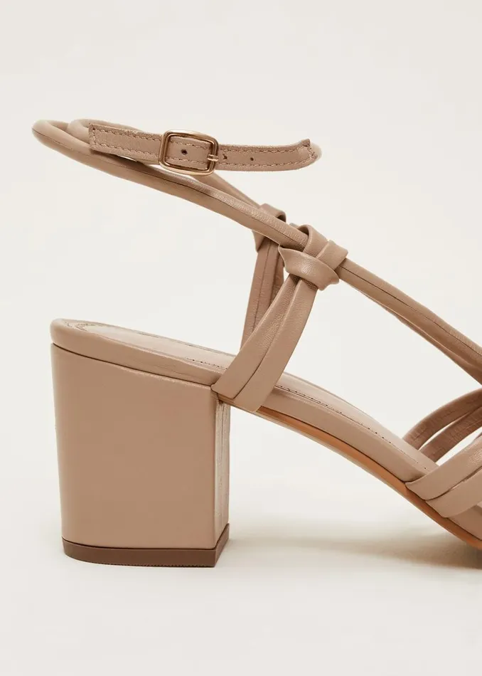 Phase Eight Sandals Leather Ankle Strap Sandal Shoe Tan 8211 Women