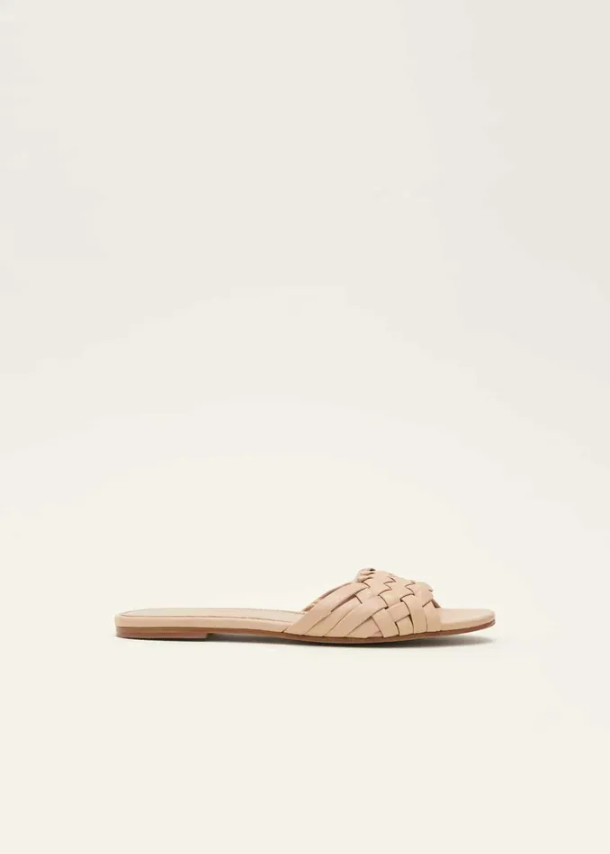 Phase Eight Sandals Plaited Flat Sandal Nude 8211 Women
