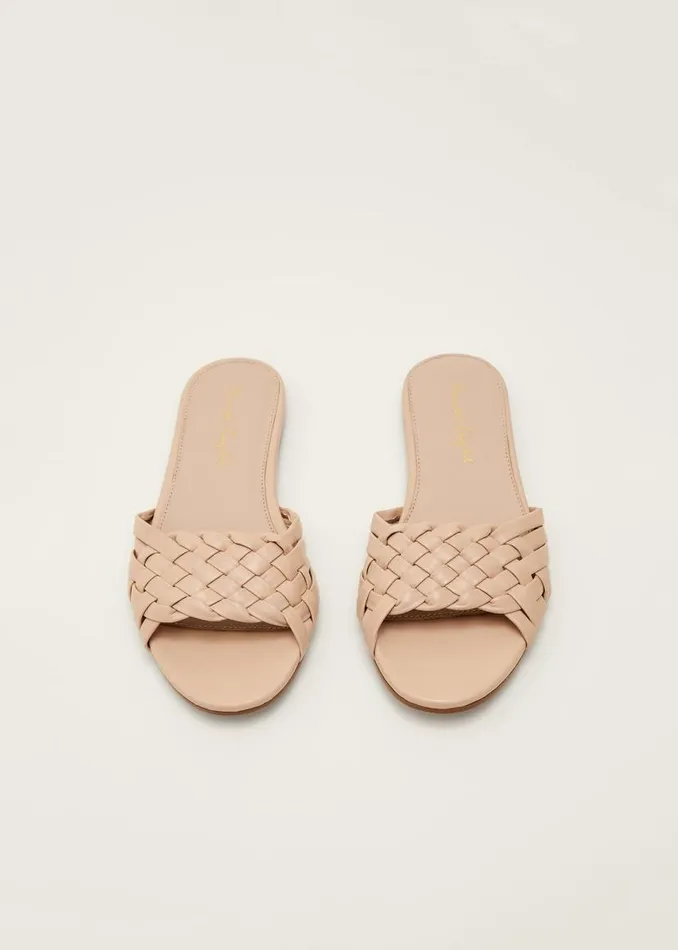 Phase Eight Sandals Plaited Flat Sandal Nude 8211 Women