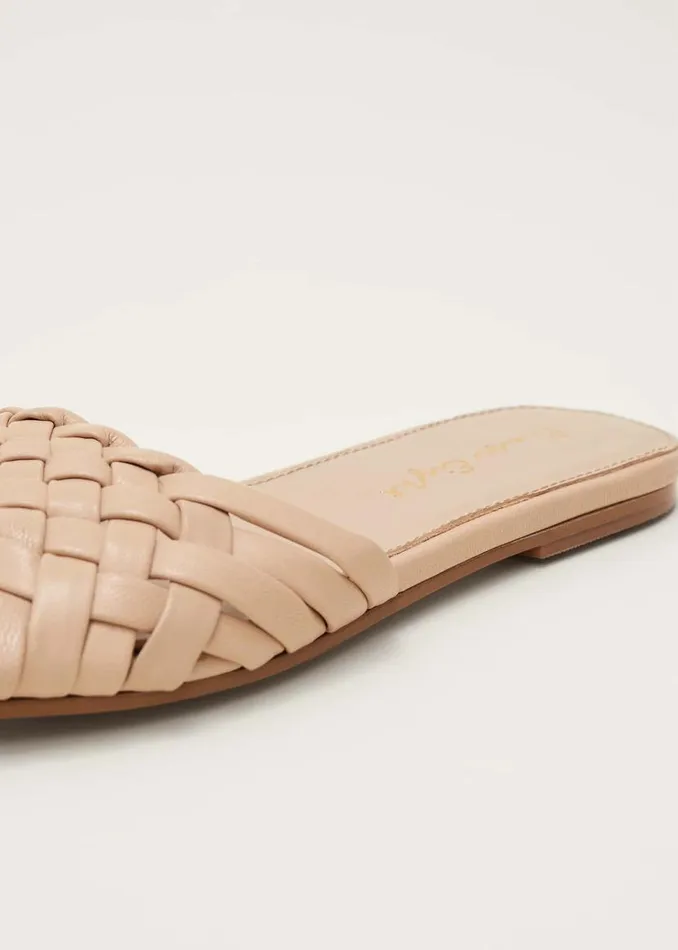 Phase Eight Sandals Plaited Flat Sandal Nude 8211 Women