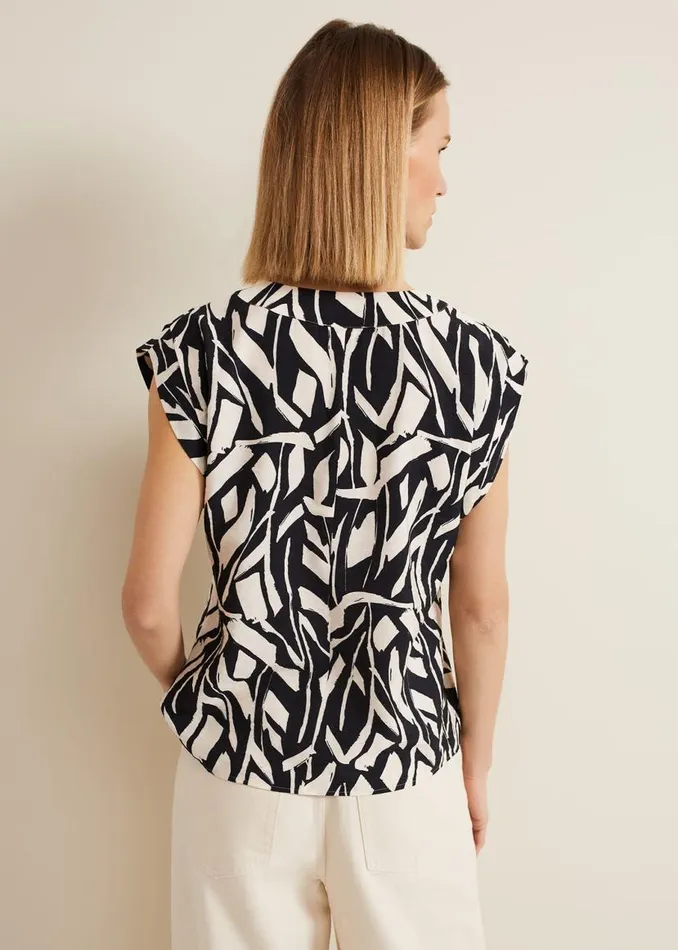 Phase Eight Shirts and Blouses Celyn Notch Printed Blouse Blackivory 8211 Women Phase Eight Shirts and Blouses Celyn Notch Printed Blouse Blackivory 8211 Women