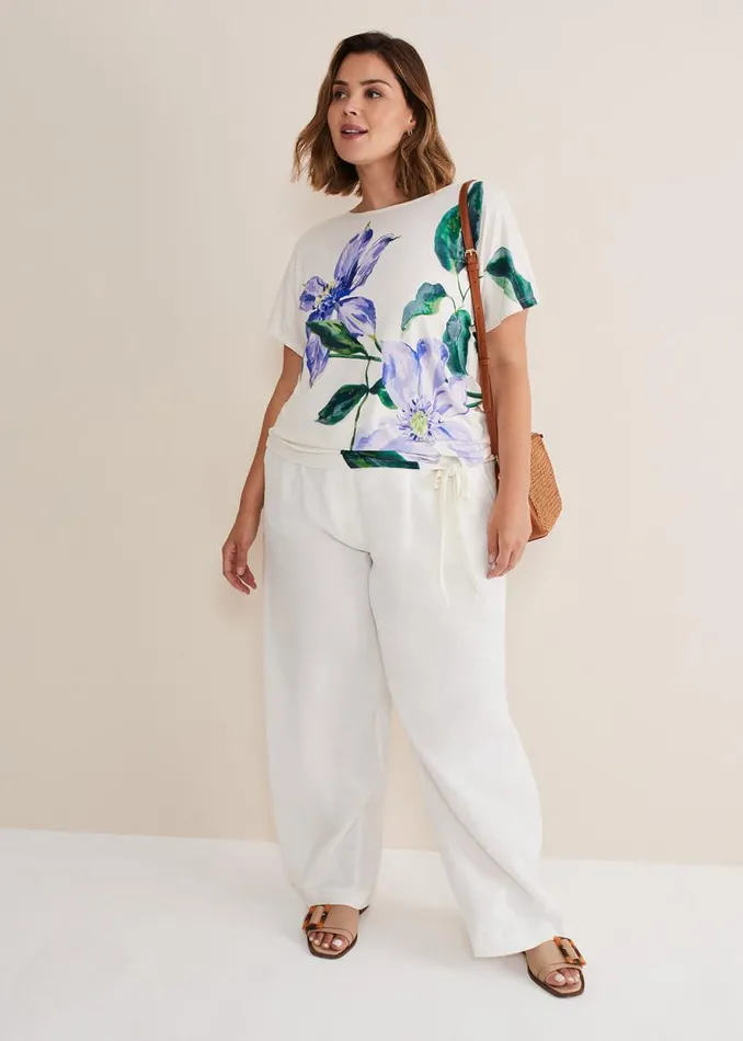 Phase Eight Shirts and Blouses Fiorella Tie Front Top Ivory 8211 Women