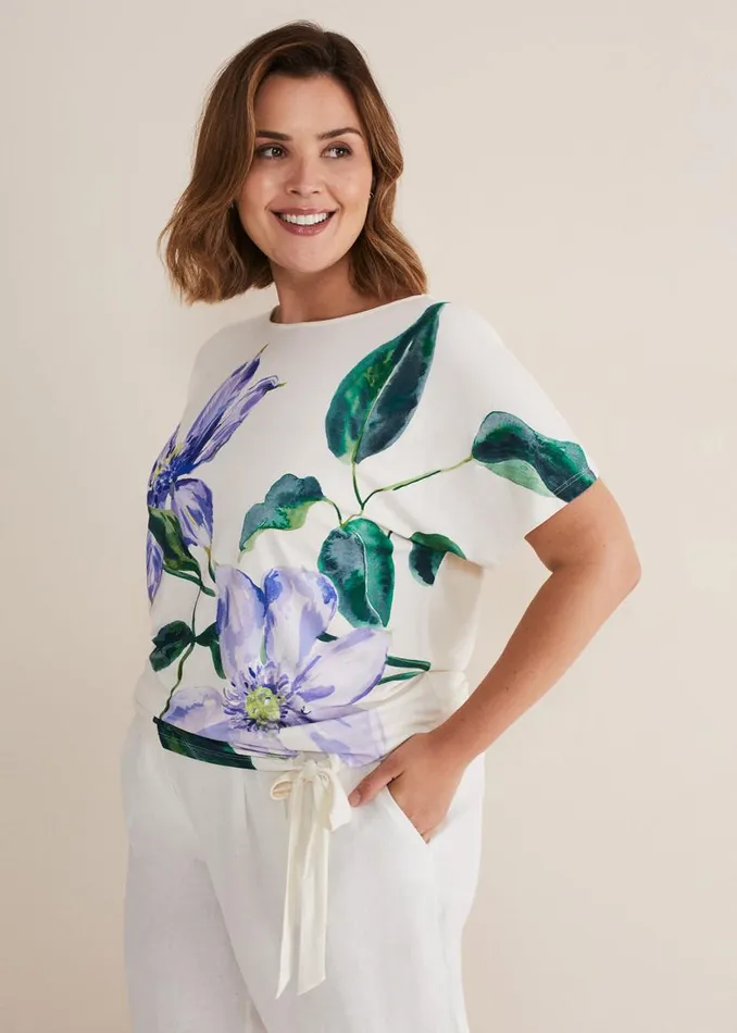 Phase Eight Shirts and Blouses Fiorella Tie Front Top Ivory 8211 Women