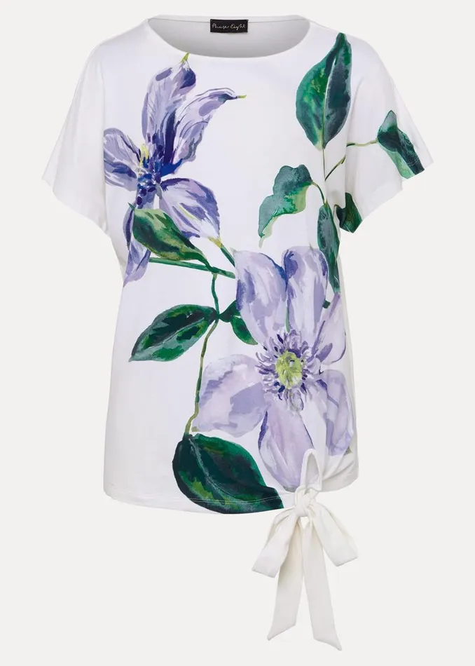 Phase Eight Shirts and Blouses Fiorella Tie Front Top Ivory 8211 Women