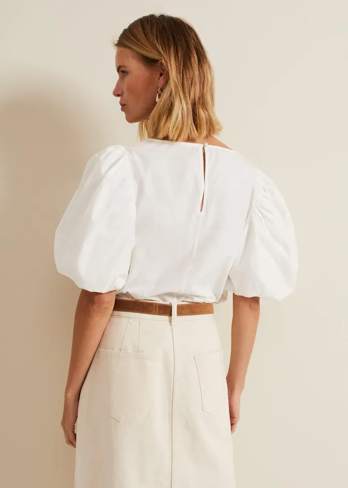 Phase Eight Shirts and Blouses Lillianna Lace Front Blouse White 8211 Women