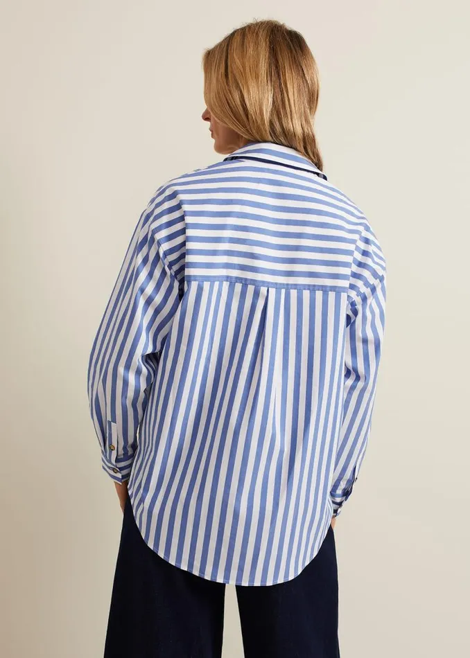 Phase Eight Shirts and Blouses Stripe Shirt Blue 8211 Women
