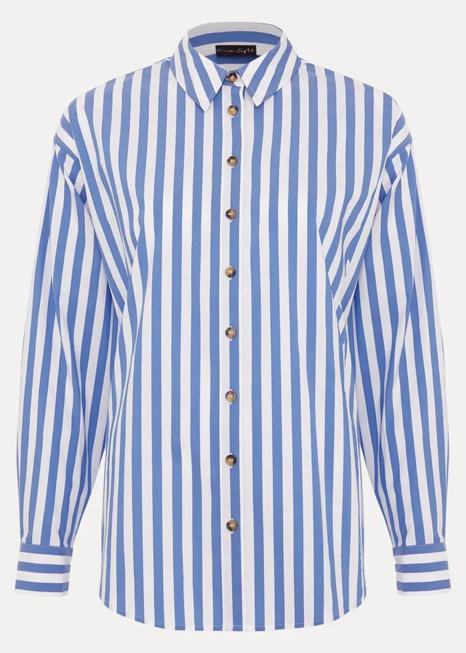 Phase Eight Shirts and Blouses Stripe Shirt Blue 8211 Women