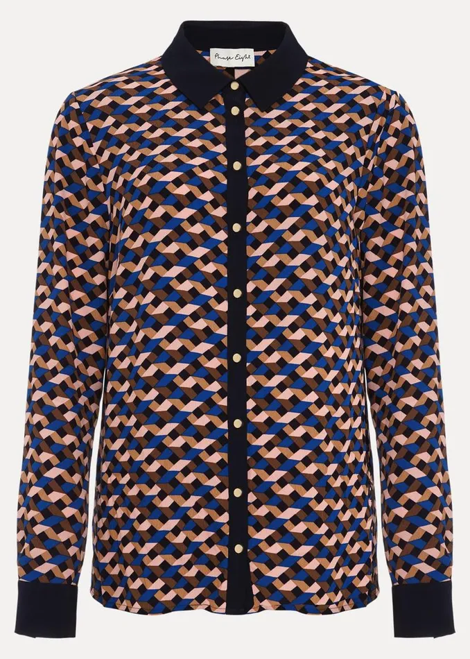 Phase Eight Shirts and Blouses Talia Geo Print Shirt Multicoloured 8211 Women