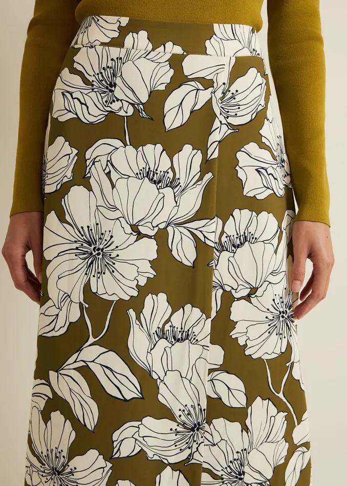 Phase Eight Skirts Amalia Floral Midi Skirt Green 8211 Women