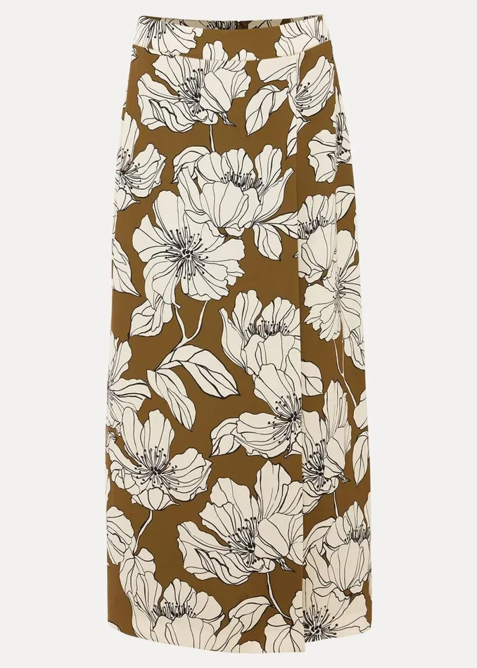 Phase Eight Skirts Amalia Floral Midi Skirt Green 8211 Women