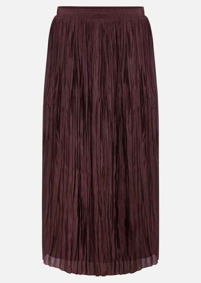 Phase Eight Skirts Kate Plisse Midi Skirt Aubergine 8211 Women