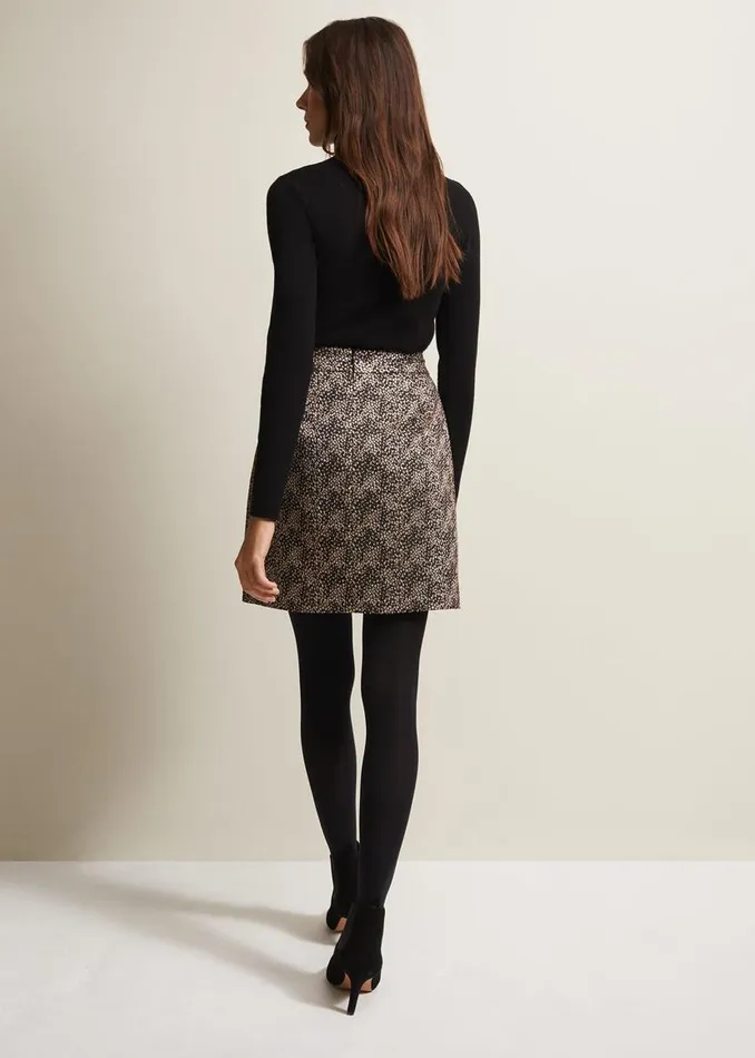 Phase Eight Skirts Kilah Jacquard Mini Skirt Gold 8211 Women