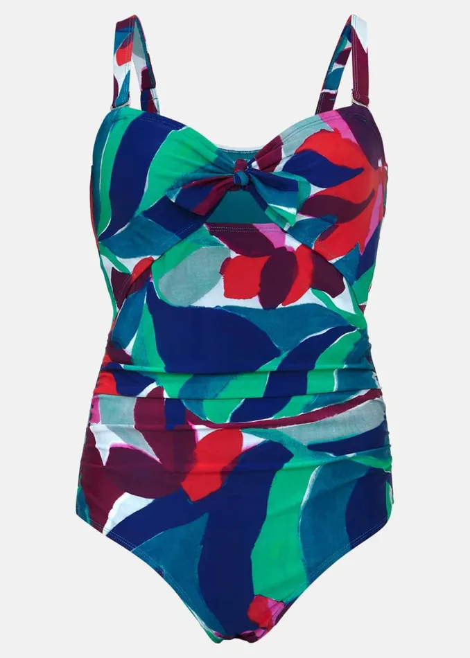 Phase Eight Swimwear Jungle Palm Print Knot Tie Swimsuit Multicoloured 8211 Women Phase Eight Swimwear Jungle Palm Print Knot Tie Swimsuit Multicoloured 8211 Women