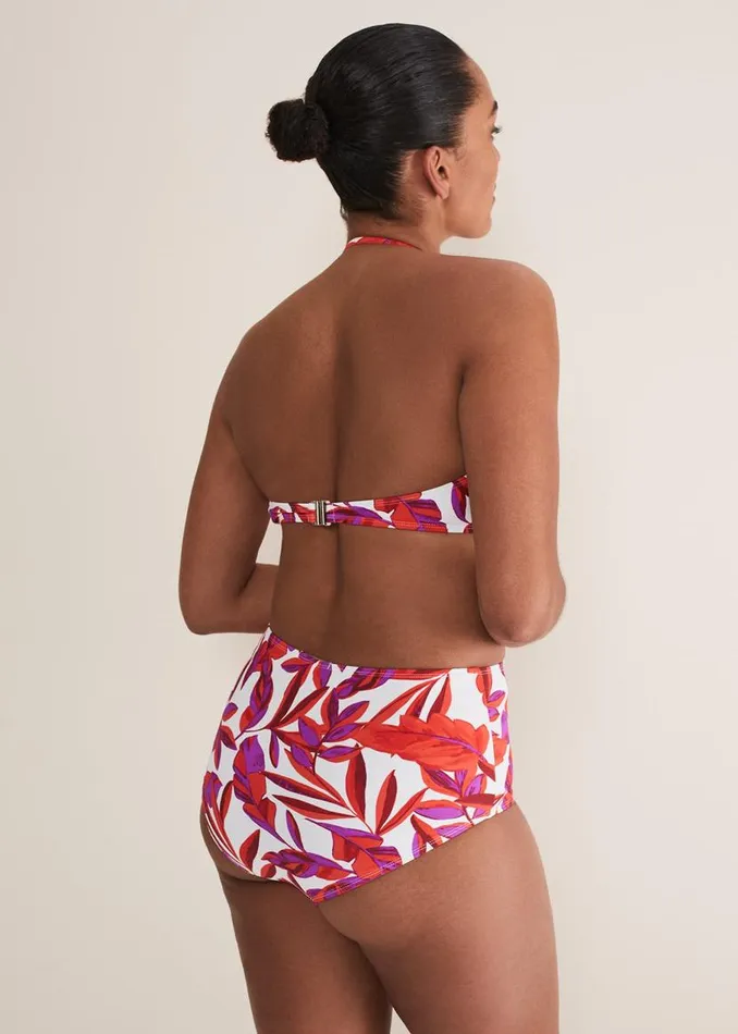 Phase Eight Swimwear Leaf Print Bikini Bottoms Orange 8211 Women