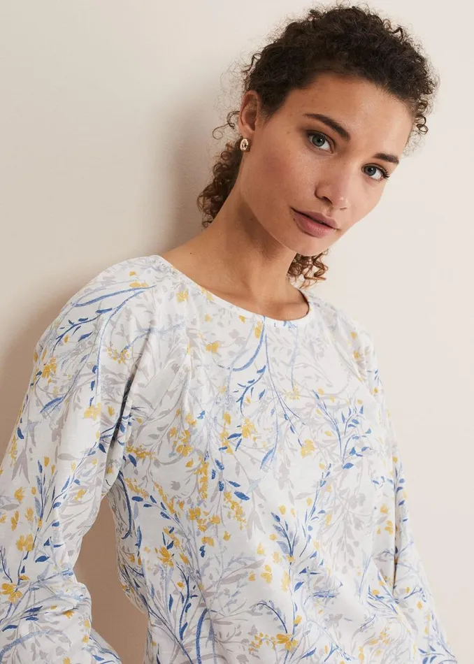 Phase Eight Tops and TShirts Candie Watercolour Top Multicoloured 8211 Women