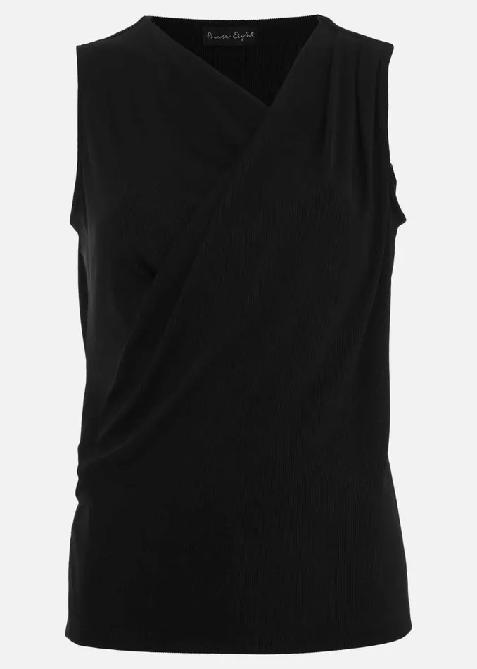 Phase Eight Tops and TShirts Sutton Sleeveless Drape Rib Top Black 8211 Women Phase Eight Tops and TShirts Sutton Sleeveless Drape Rib Top Black 8211 Women