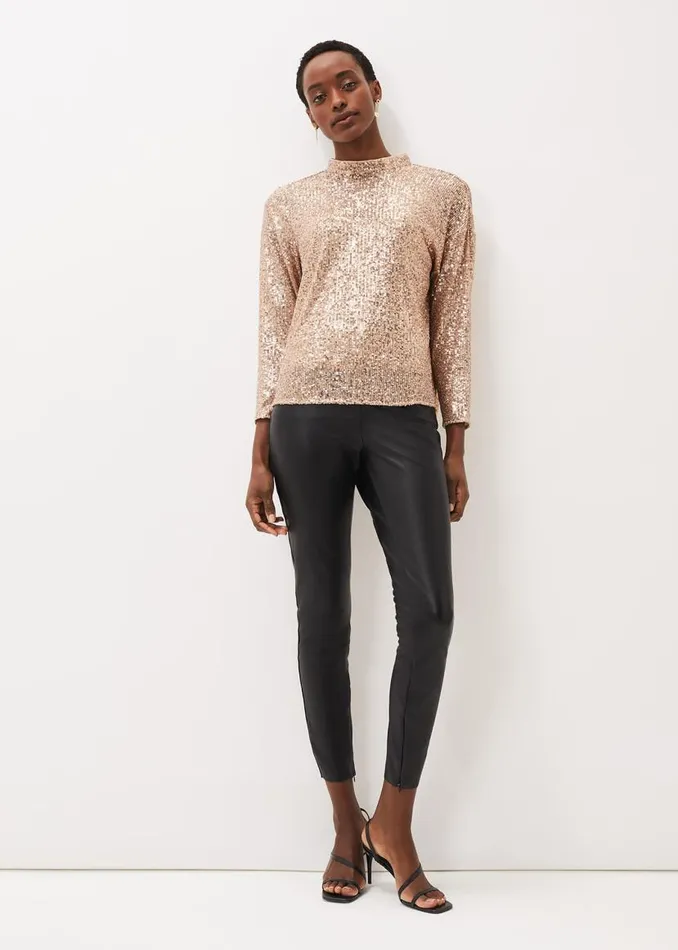 Phase Eight Trousers Amina Faux Leather Jegging Black 8211 Women