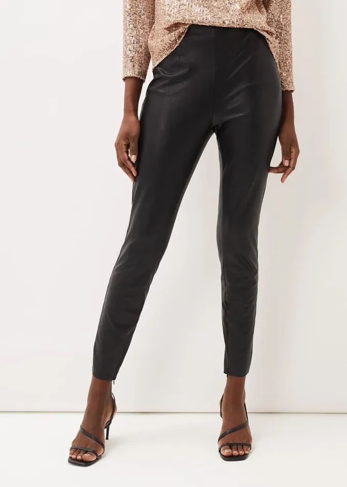 Phase Eight Trousers Amina Faux Leather Jegging Black 8211 Women