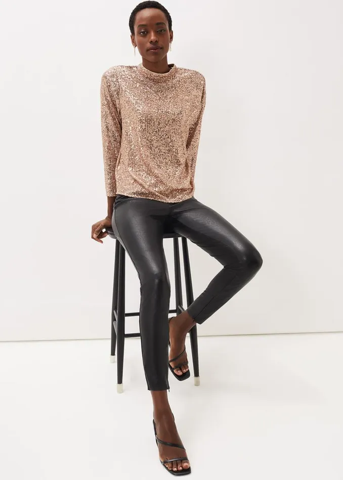 Phase Eight Trousers Amina Faux Leather Jegging Black 8211 Women