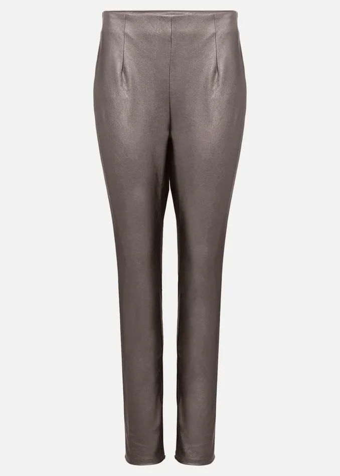 Phase Eight Trousers Amina Silver Faux Leather Jeggings Silver 8211 Women