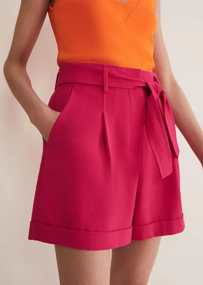 Phase Eight Trousers Camilla Pink Shorts Raspberry 8211 Women