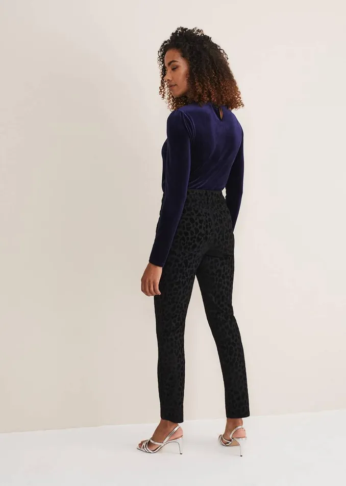 Phase Eight Trousers Jaimie Flocked Jeans Black 8211 Women
