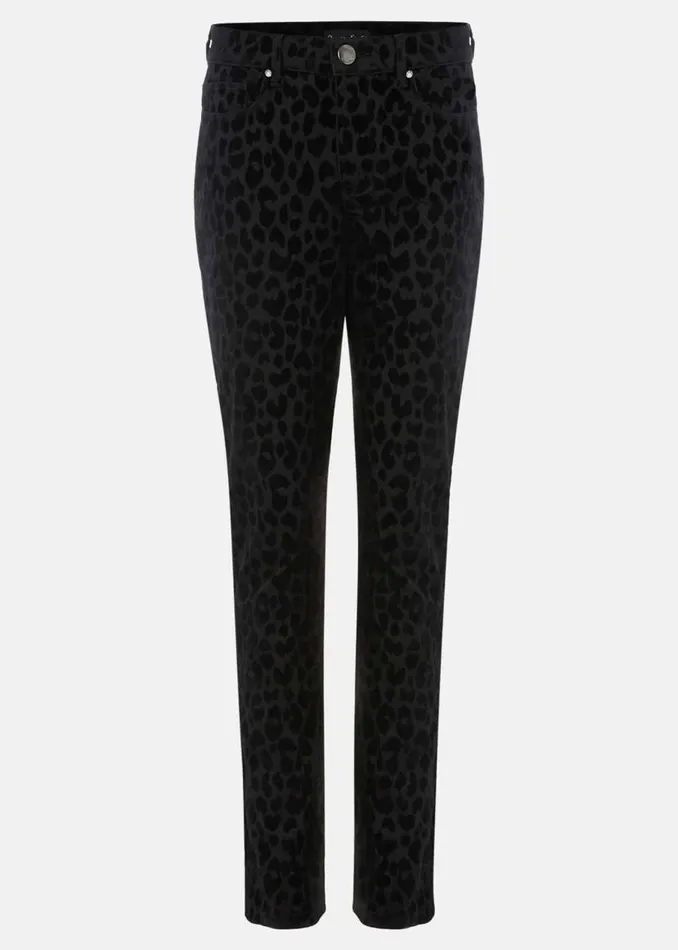 Phase Eight Trousers Jaimie Flocked Jeans Black 8211 Women