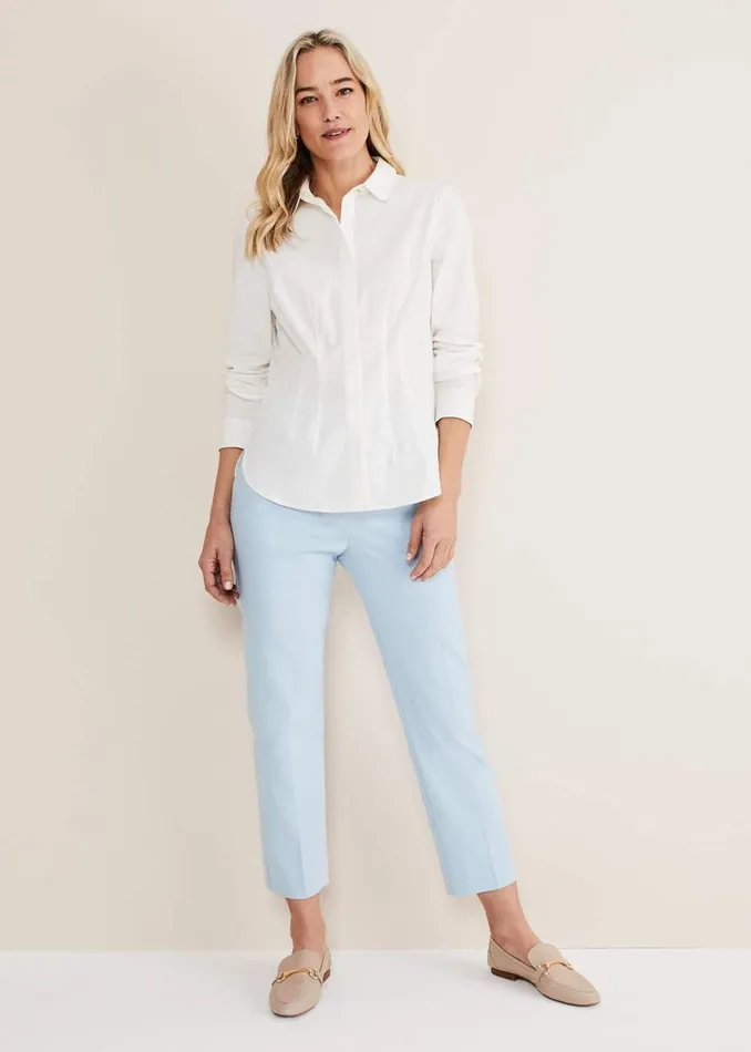 Phase Eight Trousers Julianna Cropped Straight Leg Trousers Cornflower Blue 8211 Women Phase Eight Trousers Julianna Cropped Straight Leg Trousers Cornflower Blue 8211 Women